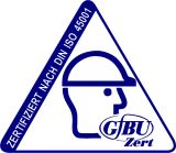 Zertifikat: Zertifiziert OHSAS 18001 GfBU-Zert